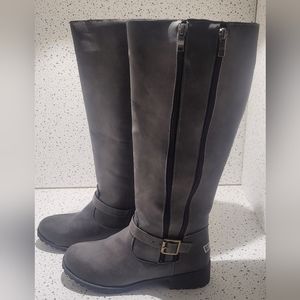 DOUBLE ZIPPER TALL BOOTS